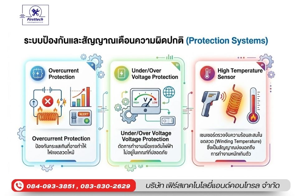 ระบบป้องกันและสัญญาณเตือนความผิดปกติ (Protection Systems)